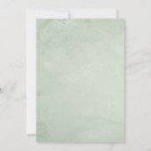 trendy greenery bruiloft uitnodiging (Achterkant)