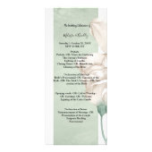 trendy greenery ceremony Programme Reclamekaart (Voorkant)