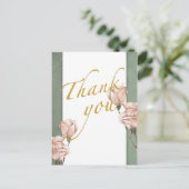 trendy greenery Dank u Briefkaart (Staand voorkant)