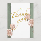 trendy greenery Dank u Briefkaart (Voorkant)