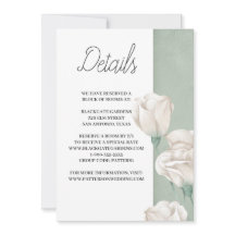 trendy greenery Enclosure Invitation