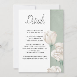trendy greenery Enclosure Invitation Kaart