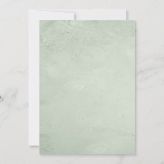 trendy greenery Enclosure Invitation Kaart (Achterkant)