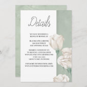 trendy greenery Enclosure Invitation Kaart (Voorkant / Achterkant)