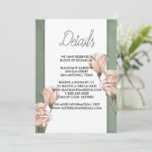 trendy greenery Enclosure Invitation Kaart (Staand voorkant)