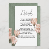 trendy greenery Enclosure Invitation Kaart (Voorkant / Achterkant)