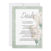 trendy greenery Enclosure Invitation