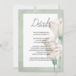 trendy greenery Enclosure Invitation Kaart