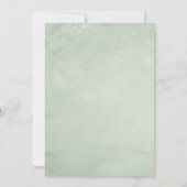 trendy greenery Enclosure Invitation Kaart (Achterkant)