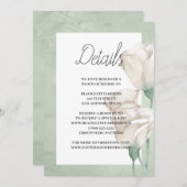 trendy greenery Enclosure Invitation Kaart (Voorkant / Achterkant)