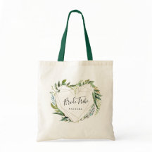 Trendy Greenery met Geometric Heart Bride Tribe