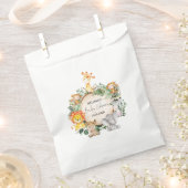 Trendy Greenery Oerwoud Safari Animals Baby shower Bedankzakje (Geknipt)