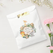 Trendy Greenery Oerwoud Safari Animals Baby shower Bedankzakje (Gezegeld)