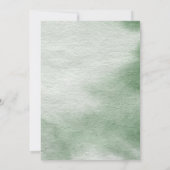 Trendy Greenery Wreath Brunch & Bubble Invitation Kaart (Achterkant)