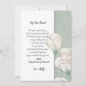 trendy    greeneryy zal mijn bruidsmeisje zijn kaart (Voorkant)