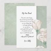 trendy    greeneryy zal mijn bruidsmeisje zijn kaart (Voorkant / Achterkant)