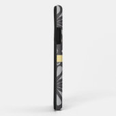 Trendy Grey and Yellow Floral Case-Mate iPhone Case (Achterkant/rechts)