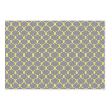Trendy Grey and Yellow Geometric Pattern