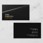 Trendy Grey Black Modern Attractive Visitekaartje (Voorkant / Achterkant)