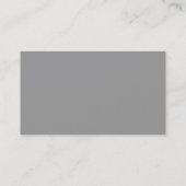Trendy Grey Contemmodern Monogram Visitekaartje (Achterkant)