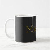 Trendy Grey Gold Plain Creative Modern Koffiemok (Links)