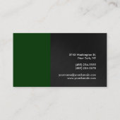 Trendy Grey Green Attractive Visitekaartje (Achterkant)