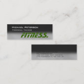 Trendy Grey Green Trainer Skinny Visitekaartje (Voorkant / Achterkant)