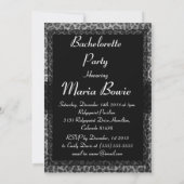 Trendy Grey Leopard Print Bachelorette Party Kaart (Achterkant)