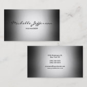Trendy Grey Shades Handwrite het Visitekaartje van (Voorkant / Achterkant)