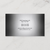 Trendy Grey Shades Handwrite het Visitekaartje van (Achterkant)