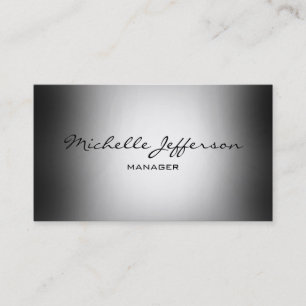 Trendy Grey Shades Handwrite het Visitekaartje van