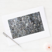 Trendy Grey Stone Rechthoekige Sticker (Envelop)