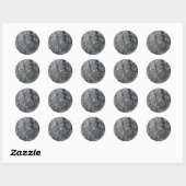 Trendy Grey Stone Ronde Sticker (Vel)