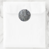 Trendy Grey Stone Ronde Sticker (Tas)