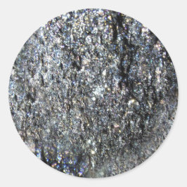 Trendy Grey Stone Ronde Sticker