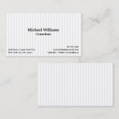 Trendy Grey Stripes Geometric Pattern Modern Chic Visitekaartje (Voorkant / Achterkant)