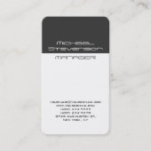 Trendy Grey White Ronde Corner Visitekaartje (Voorkant)