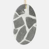 Trendy Grey White Tile Pattern Keramisch Ornament (Rechts)
