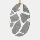 Trendy Grey White Tile Pattern Keramisch Ornament (Links)