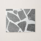 Trendy Grey White Tile Pattern Legpuzzel (Horizontaal)