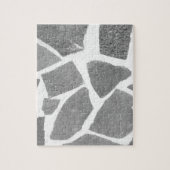 Trendy Grey White Tile Pattern Legpuzzel (Verticaal)