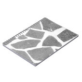 Trendy Grey White Tile Pattern Notitieboek (Linkerzijde)