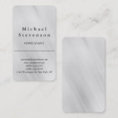 Trendy grijs afgeronde hoek Visitekaartje (Voorkant / Achterkant)