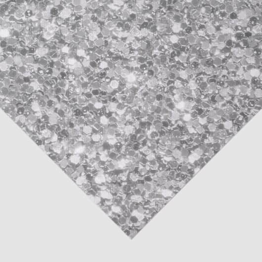 Trendy grijs en wit sprankelende glitter tissuepapier (Detail)