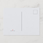 Trendy Grijs Modern en Minimalistisch Huwelijk Aankondigingskaart (Achterkant)