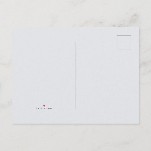 Trendy grijs Moderne en minimalistische bruiloft Aankondigingskaart (Achterkant)