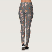 Trendy grijs patroon leggings (Achterkant)