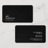 Trendy Grijs Zwart Hout Aantrekkelijk Plain Chic Visitekaartje (Voorkant / Achterkant)