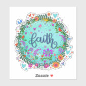  trendy grillige Blue Faith-inspiratie Sticker (Vel)