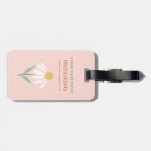 Trendy grillige Retro Summer Daisy Bagagelabel (Achterkant horizontaal)